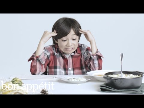 Kids Try 100 Years of Thanksgiving Dishes | Bon Appetit