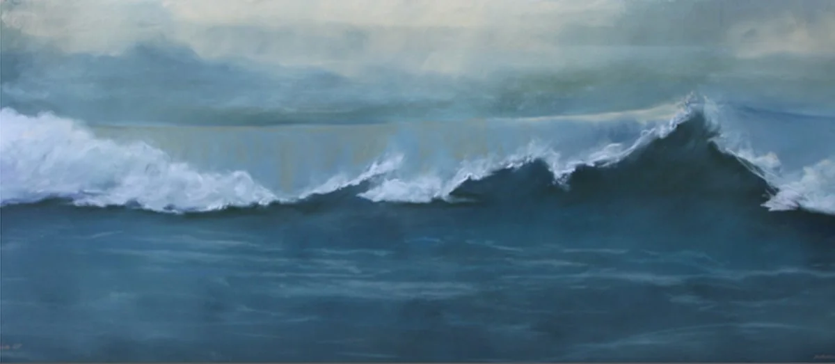 wave 65 - (60"x 34") framed in black walnut. $3000.