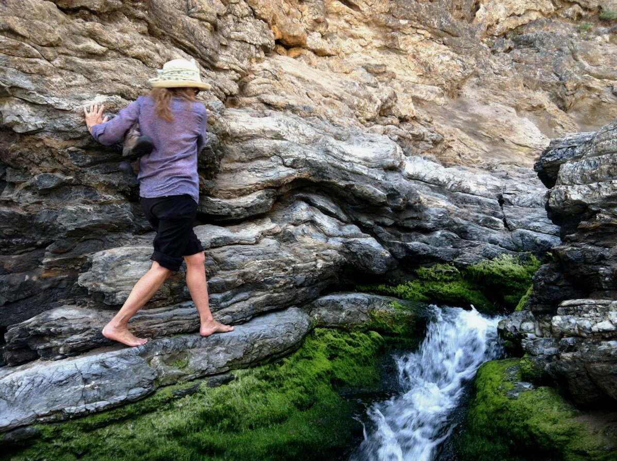 an adventure above the falls at Arch Rock...before it got covered in a landslide years later.  