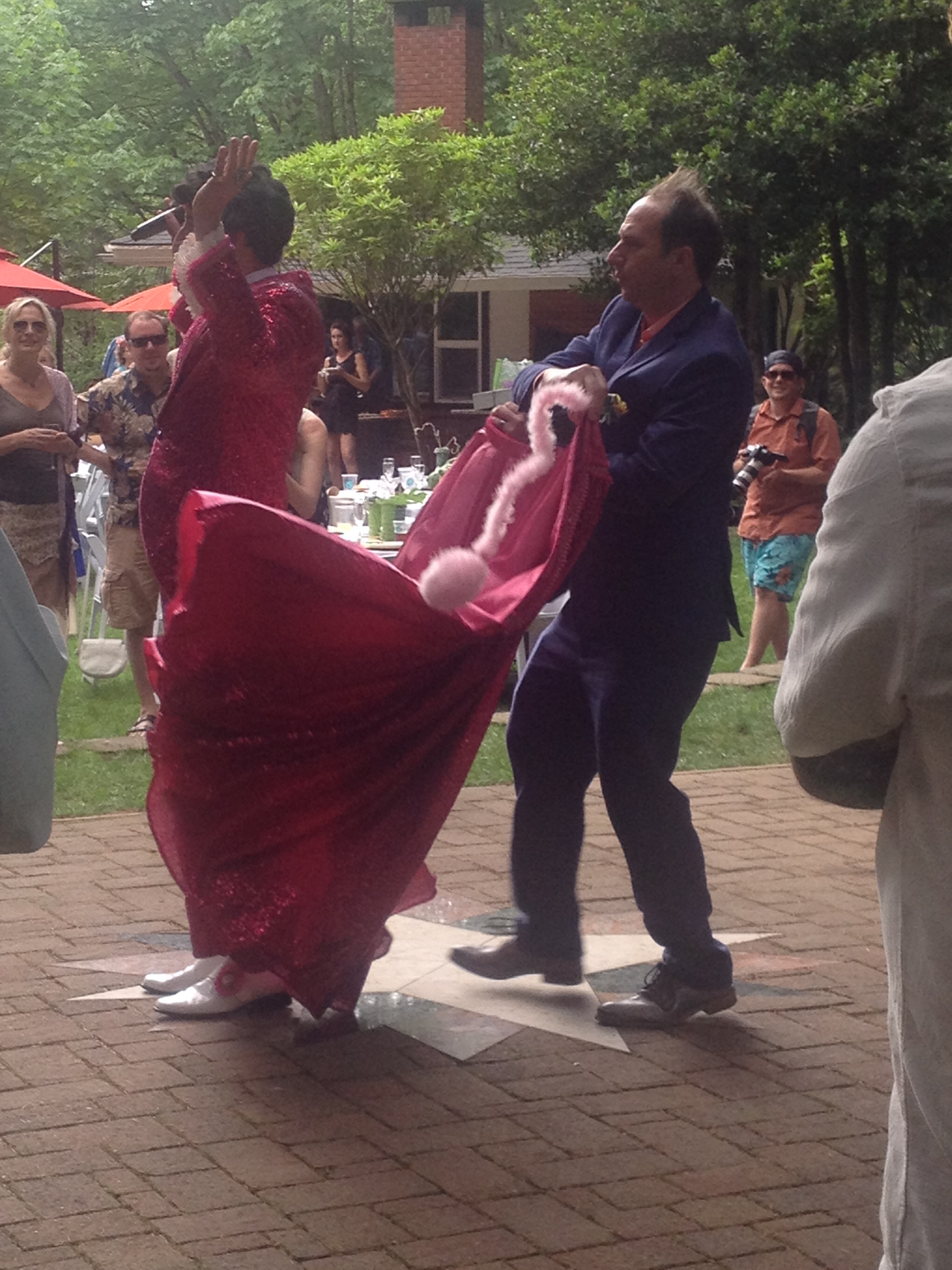 Jamie Floyd takes the cape off like a pro!