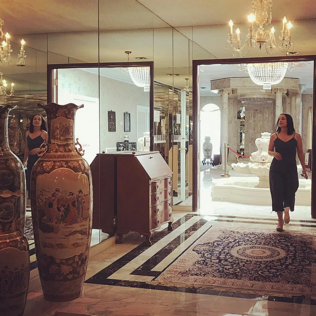 My Steph in the hall of mirrors