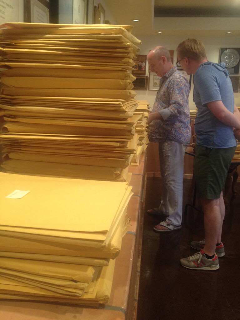 Stacks of original Liberace arrangements by Bo Ayars