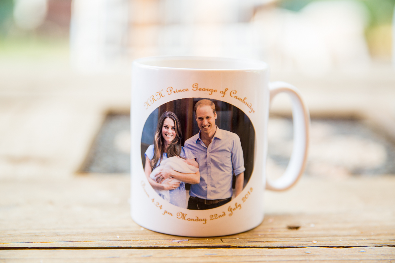 My Prince George mug is a favourite for my morning cuppa