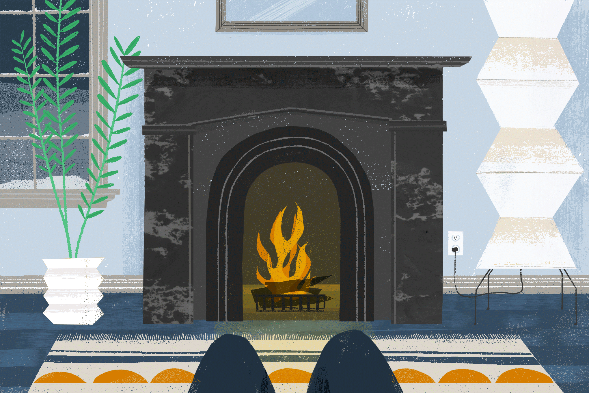 How to Be Mindful In Front of a Fire