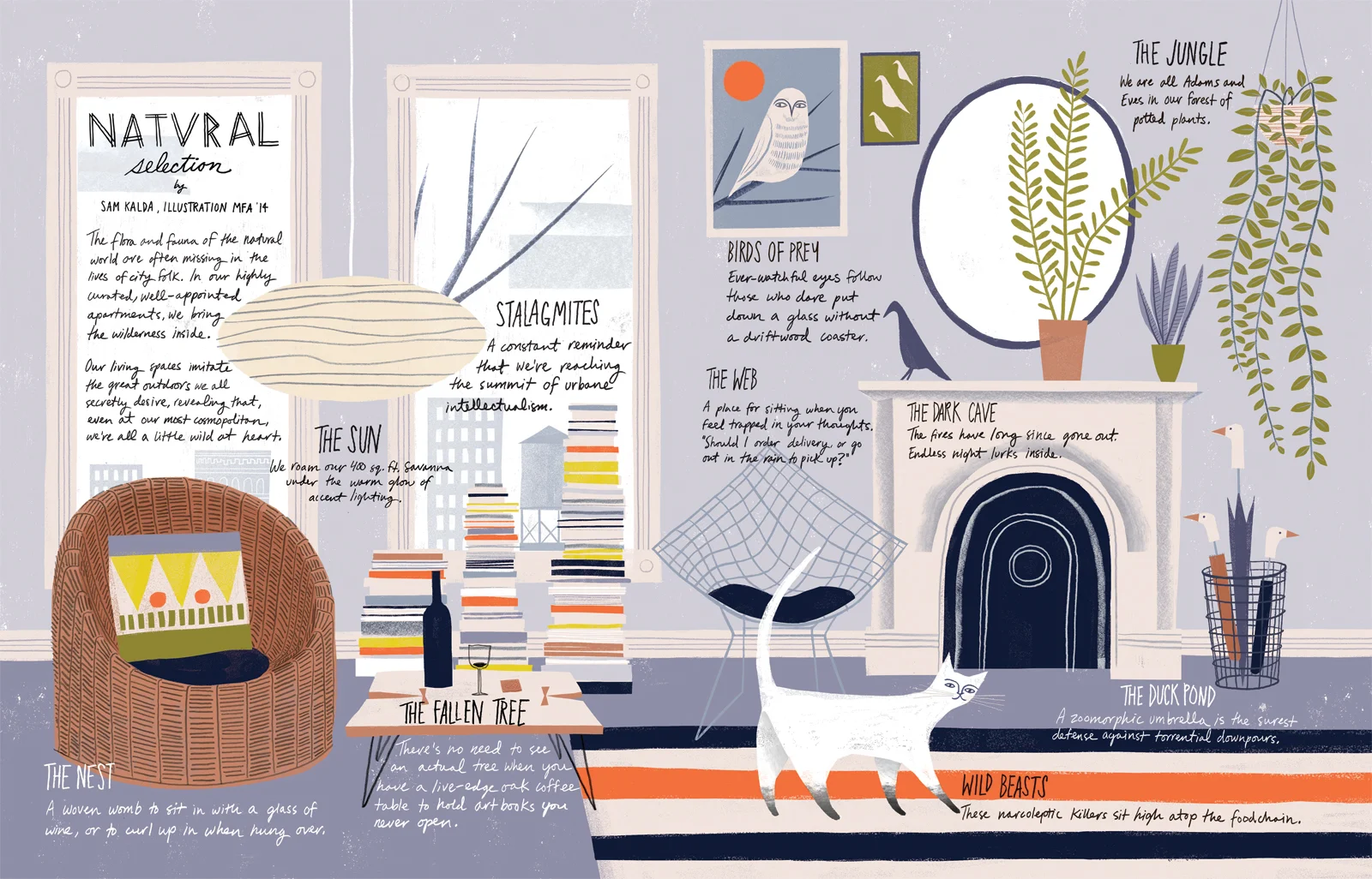 Natural Selection , spread from Hue Magazine, 2015