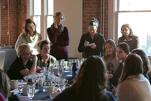 Marine scientists gather to listen to each other's stories at one of our recent workshops.