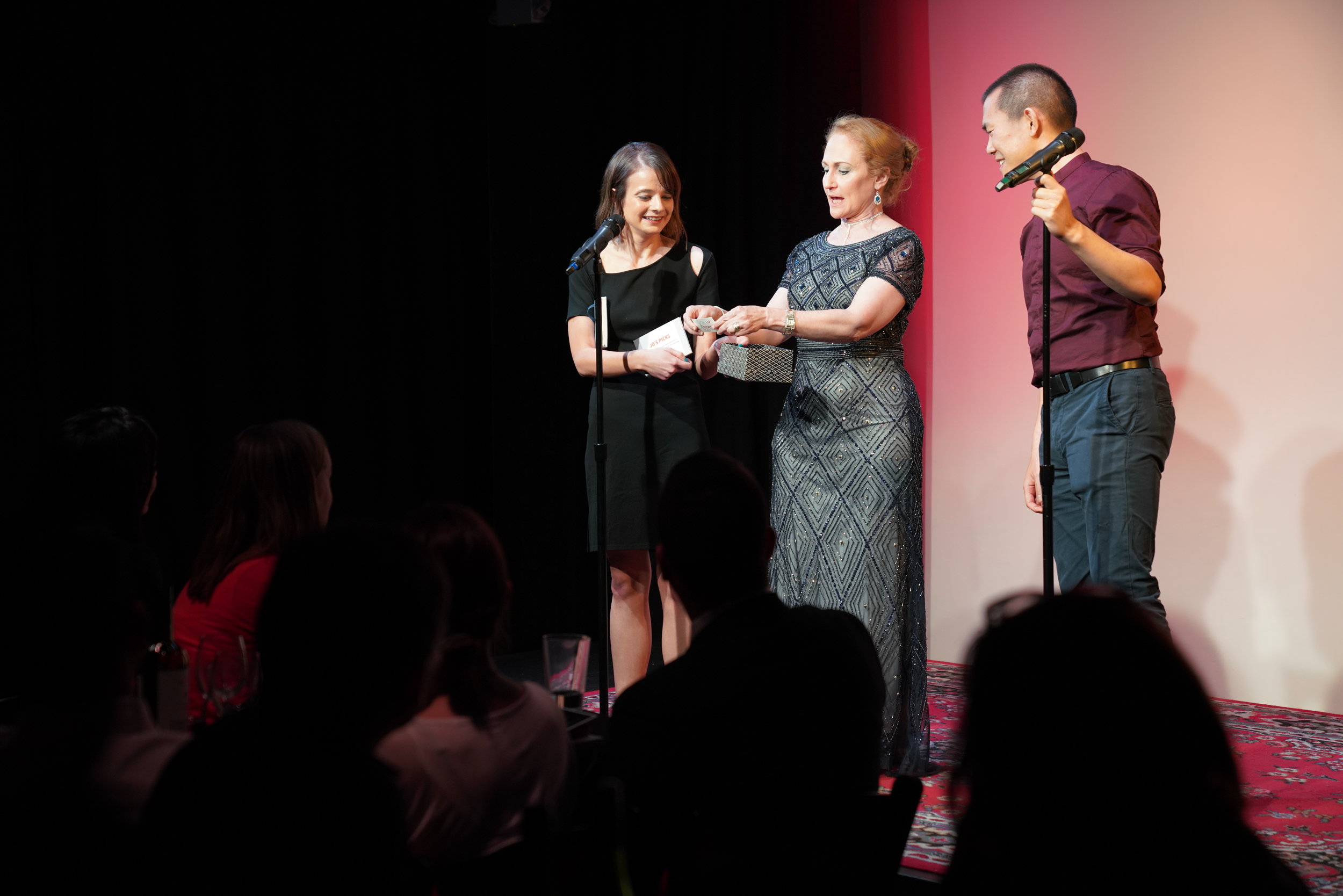  Storyteller Jo Handelsman assists with our raffle drawing! 