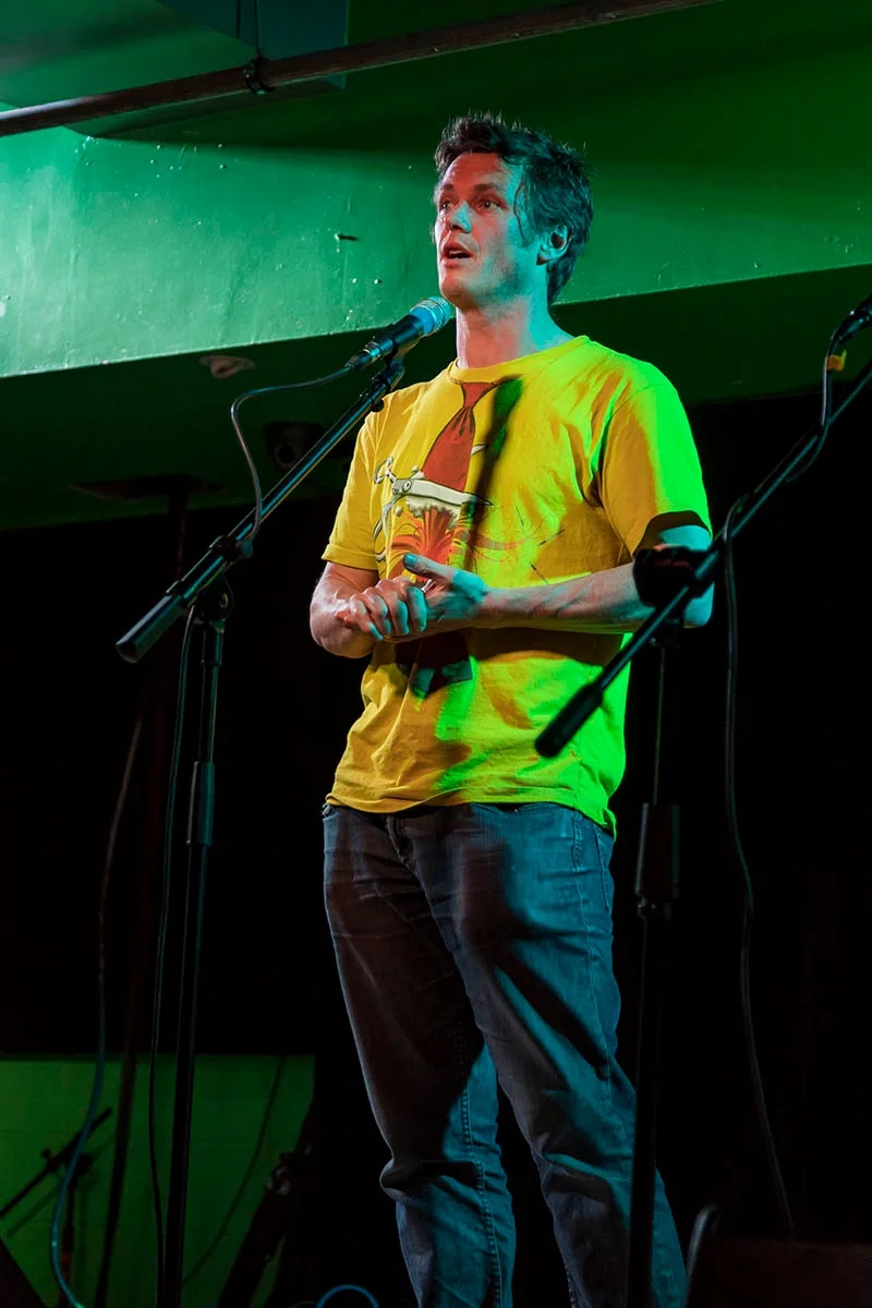 Ben Kennedy shares his story at Meow in Wellington, New Zealand. Photo by Gerry Le Roux..