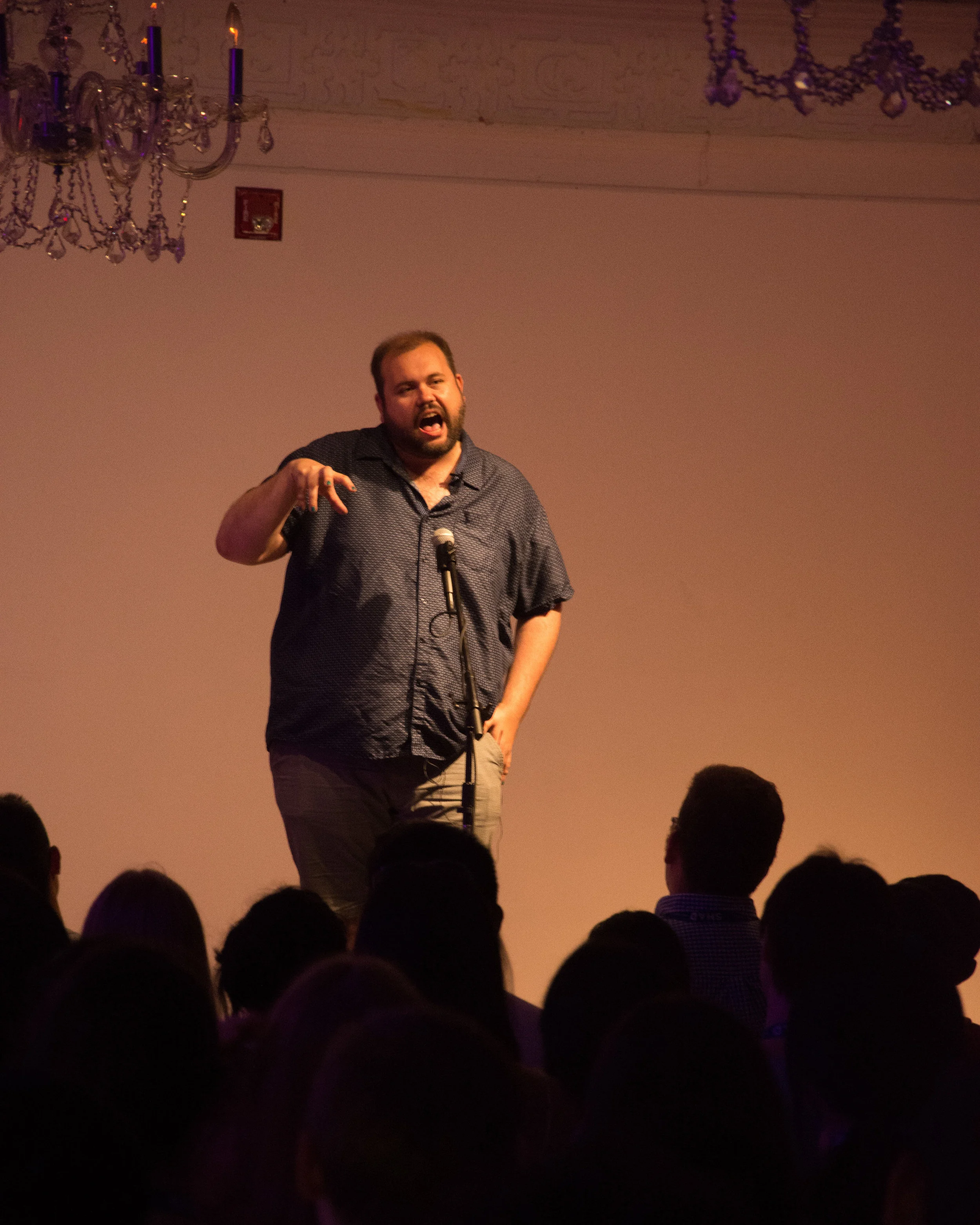 Dan Simpson shares his story with our audience at The 519 in Toronto, ON in July 2018. Photo by Stacey McDonald.