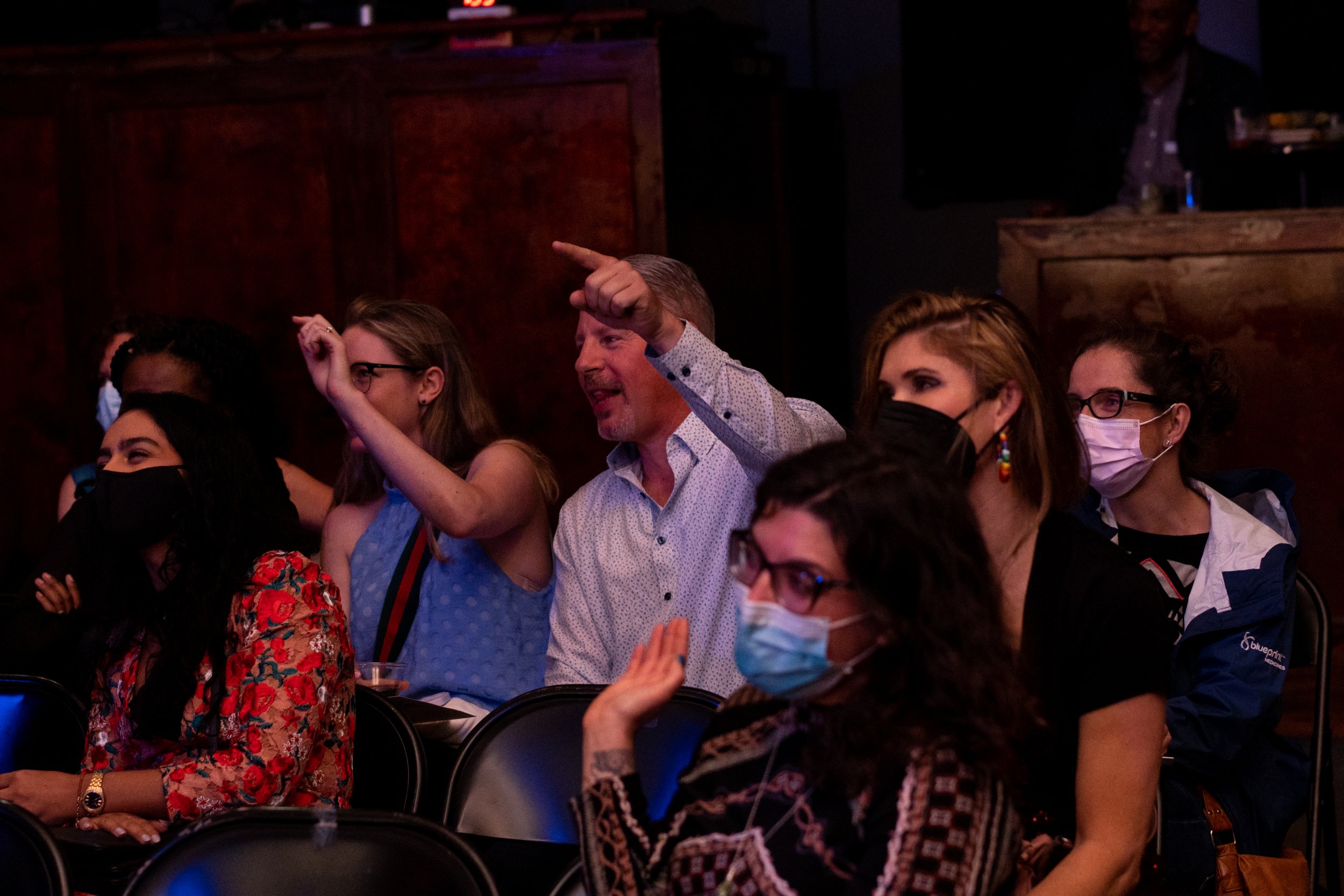  The audience at The Bell House in Brooklyn, NY.  