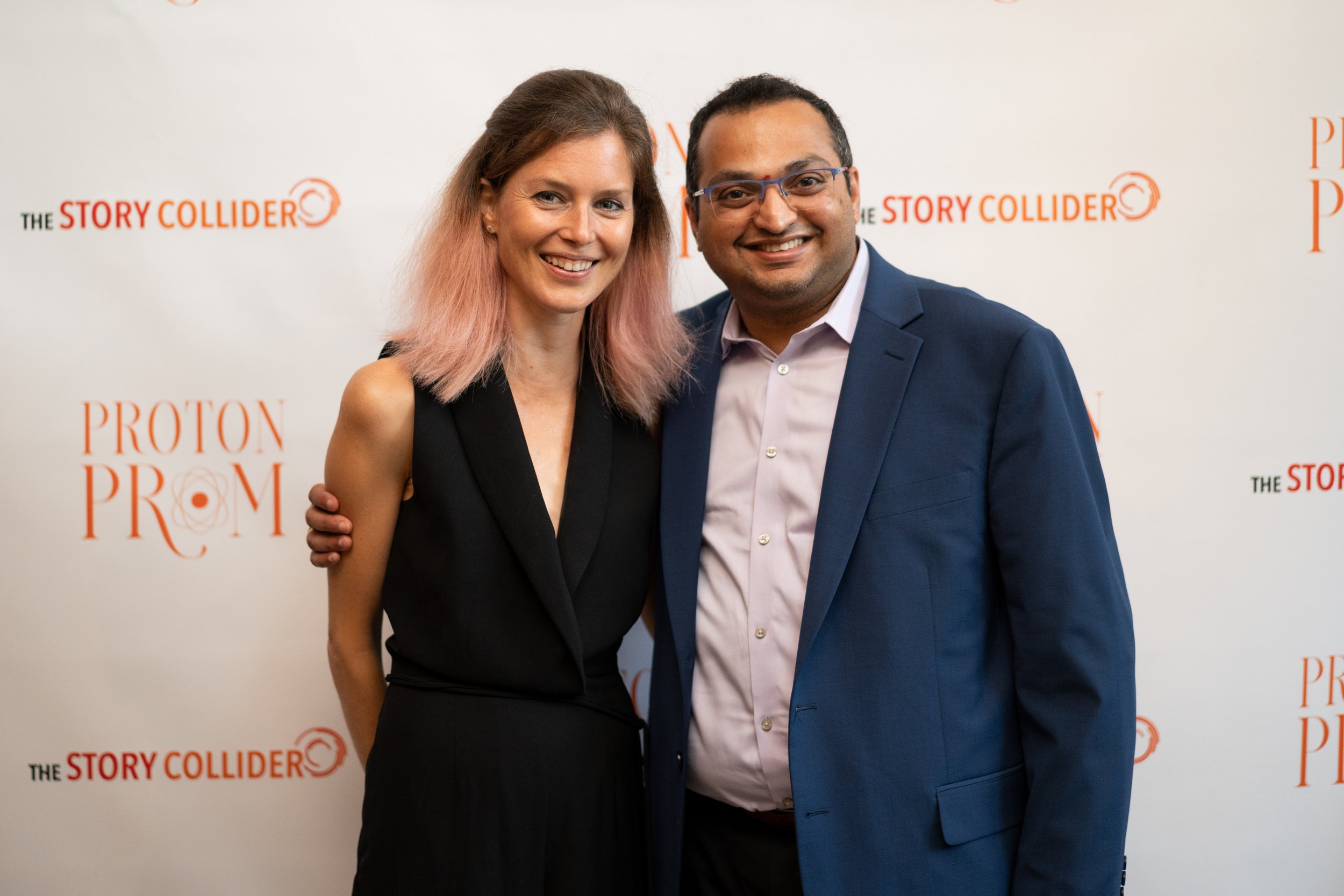  Story Collider’s partners at Boise State University, Anne Hamby and Krishna Pakala. 