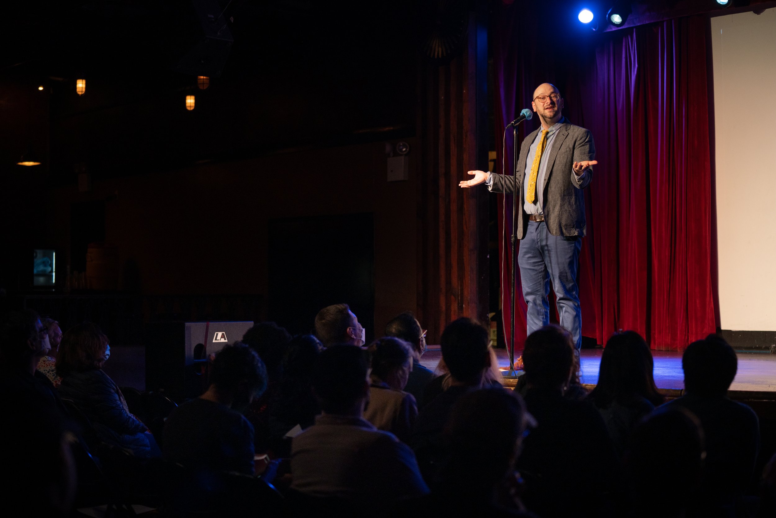  Comedian Josh Gondelman shares his story at Proton Prom. 