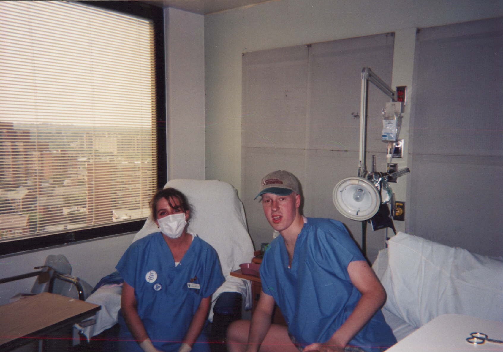  The day Brendan left the bone marrow floor. That’s Brendan with Michele Hassler, his nurse. He got to go home after 6 weeks. Michele went home and had her baby that day too.  