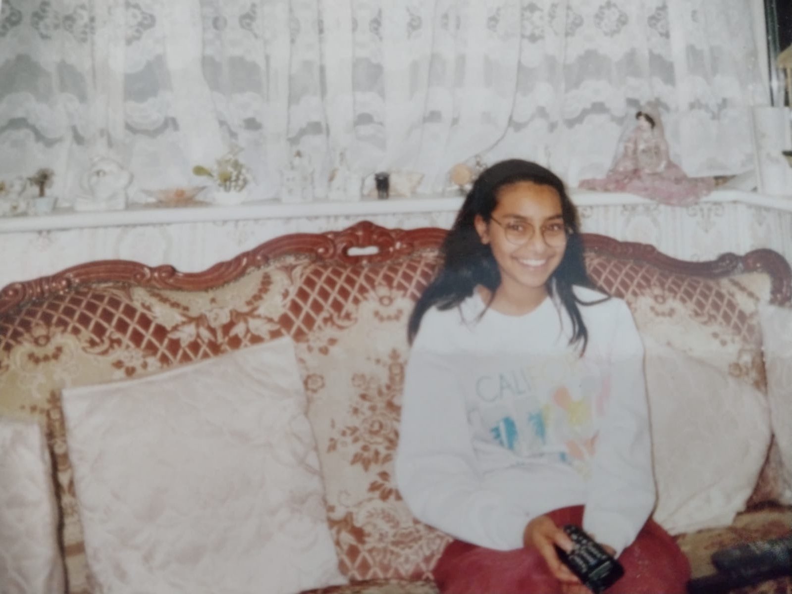  Dhruti when she was a teenager. 