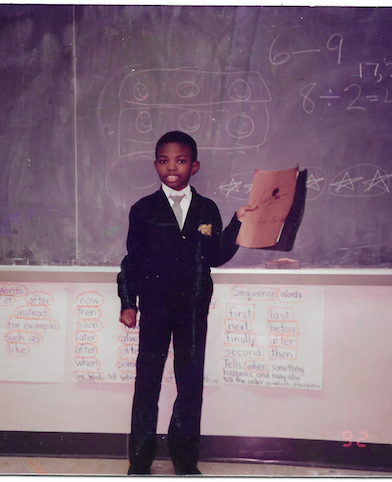  A young Calvin Cato at school. Picture courtesy of Calvin Cato.  