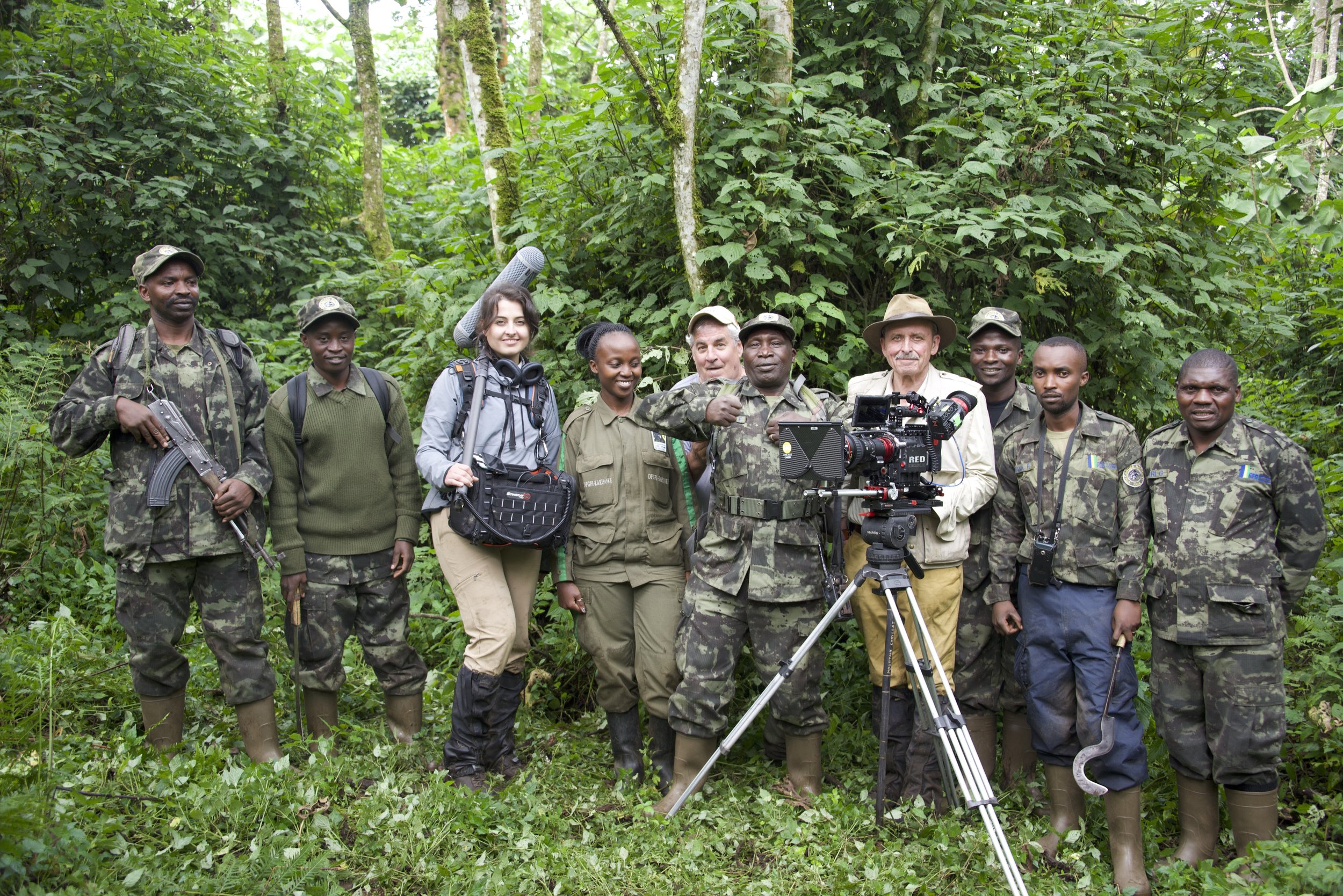  The crew in Rwanda. Photo courtesy of Caitlin Starowicz. 