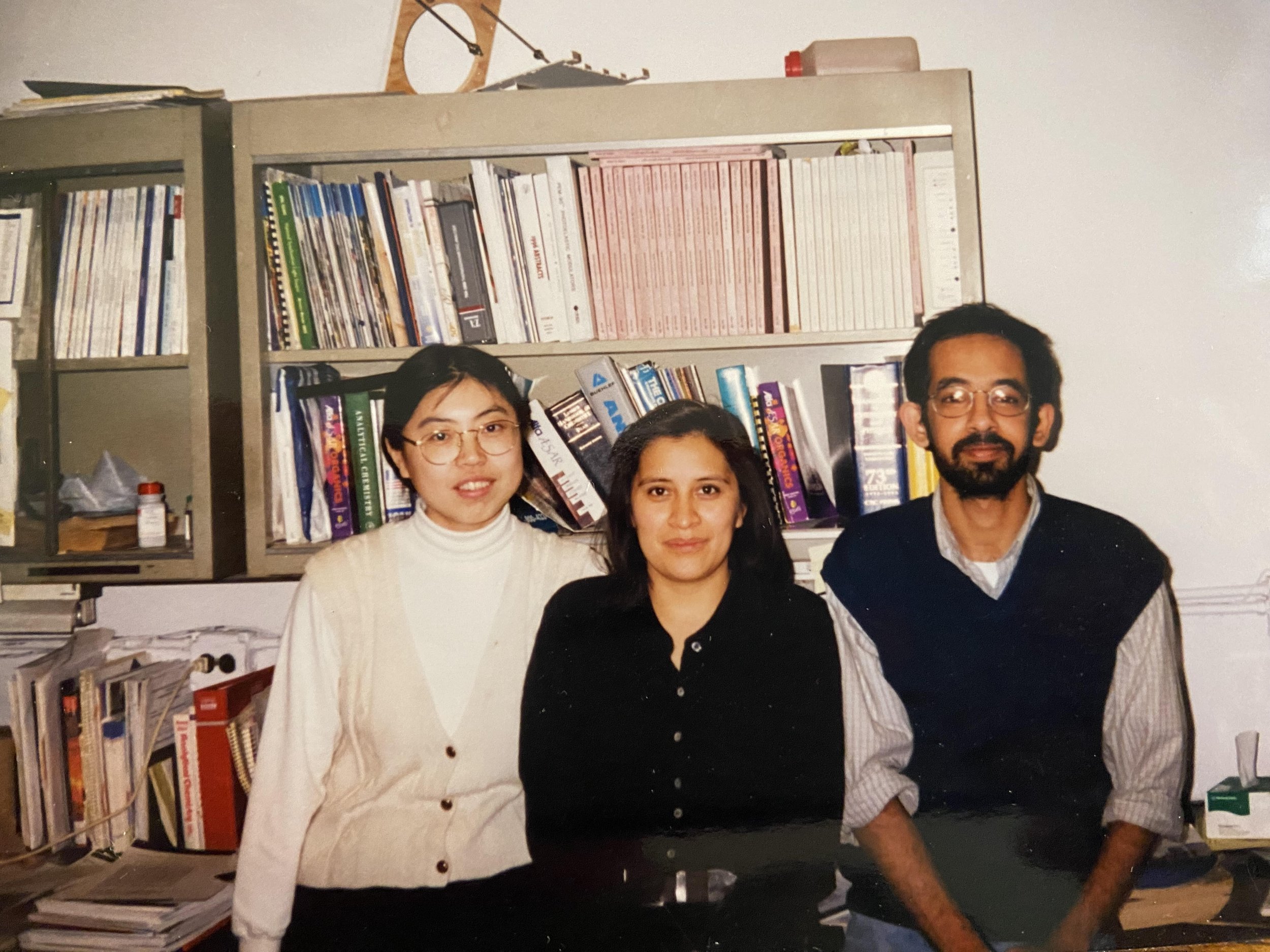  Bhaskar with his co-workers and lab mates during the time of the story. Photo courtesy of Bhaskar Sompalli.  