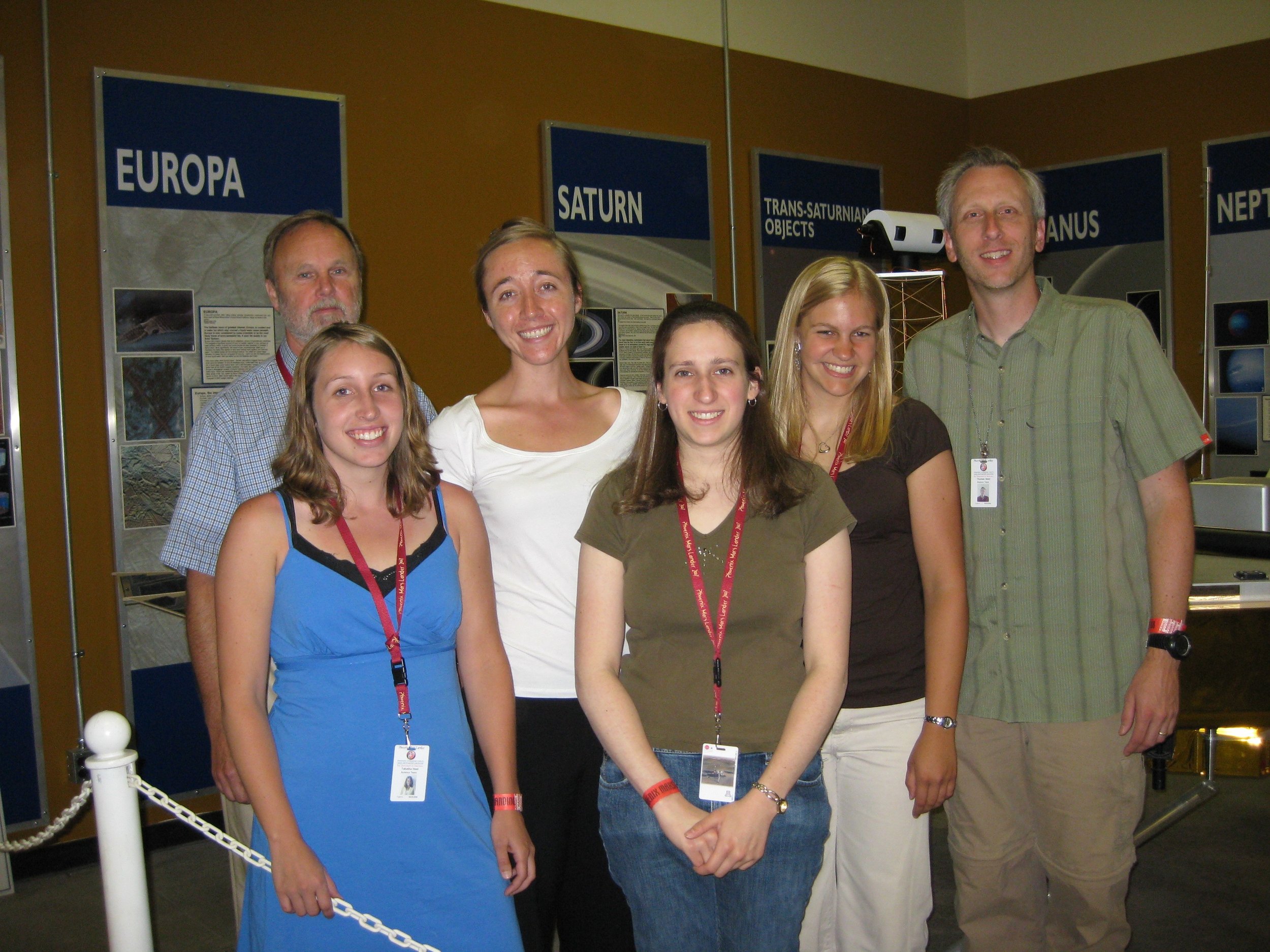  The group from Washington University in St. Louis who went to Tucson to operate the Phoenix lander (taken on the day Phoenix landed, May 25, 2008) 
