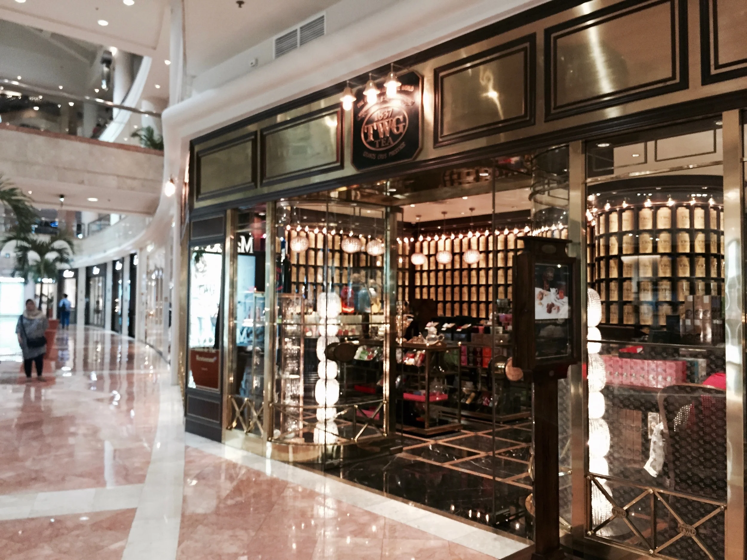 Fancy tea store in Plaza Senayan Mall