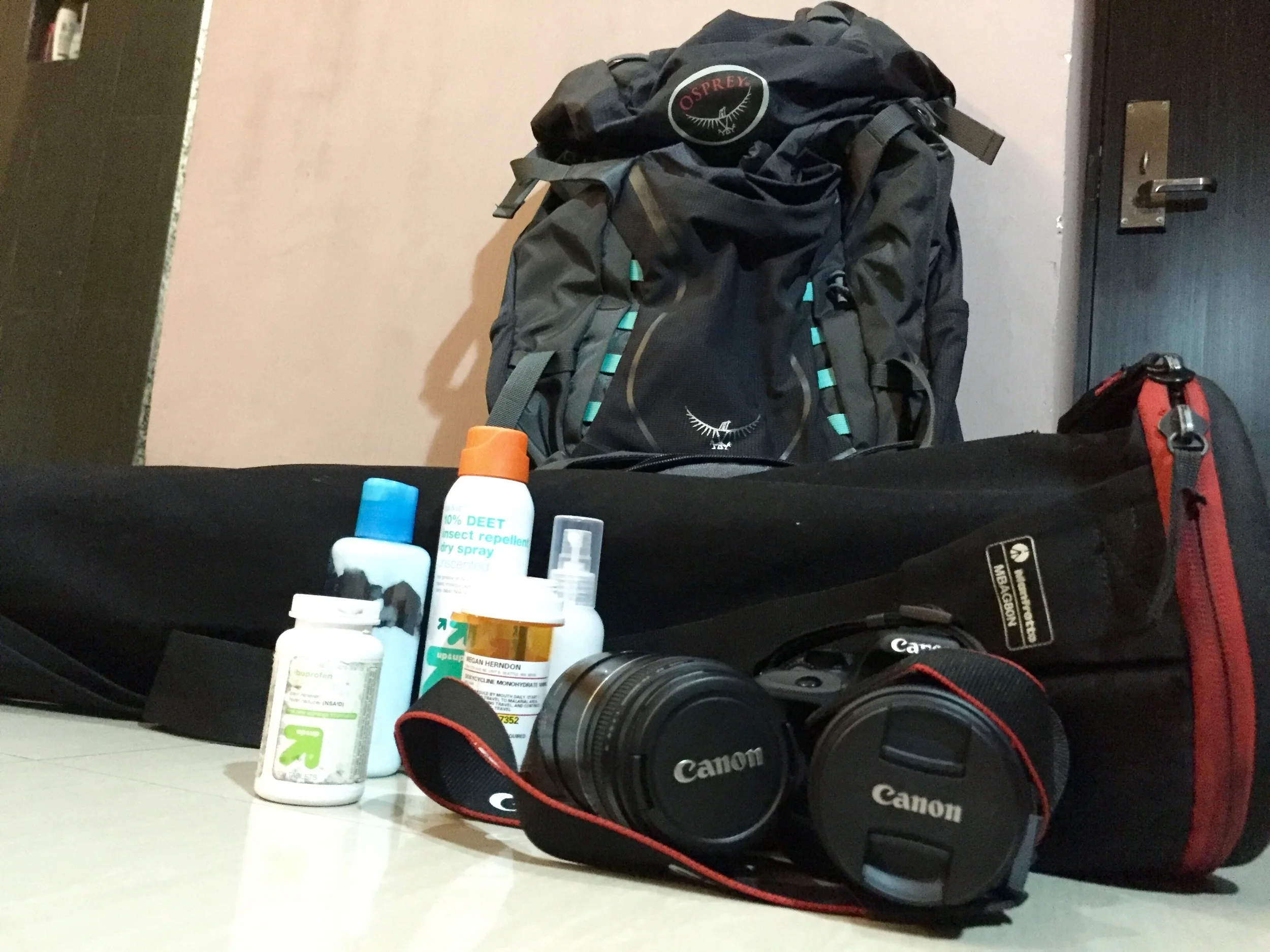 Tripod bag, among other things for next week's reporting project