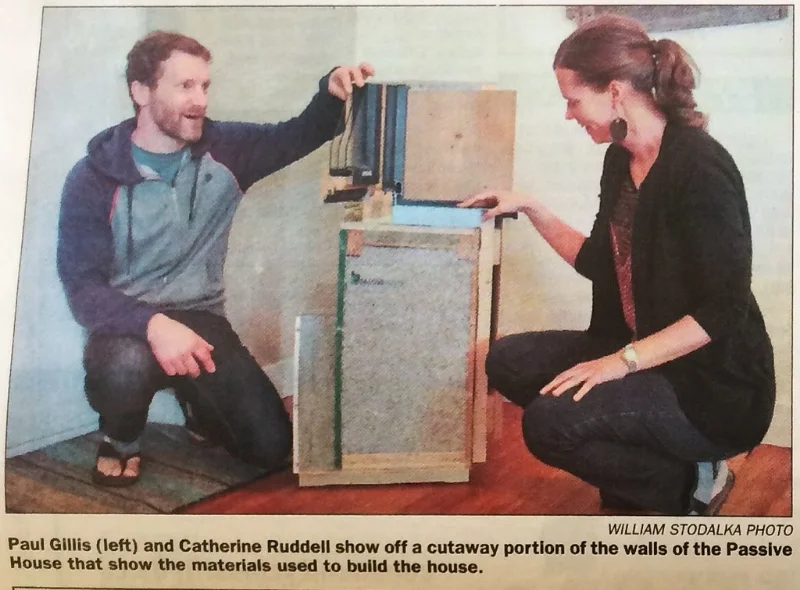 Local newspaper clipping - we are great tour guides! #cityfsjpassivehouse @alaskahighwaynews