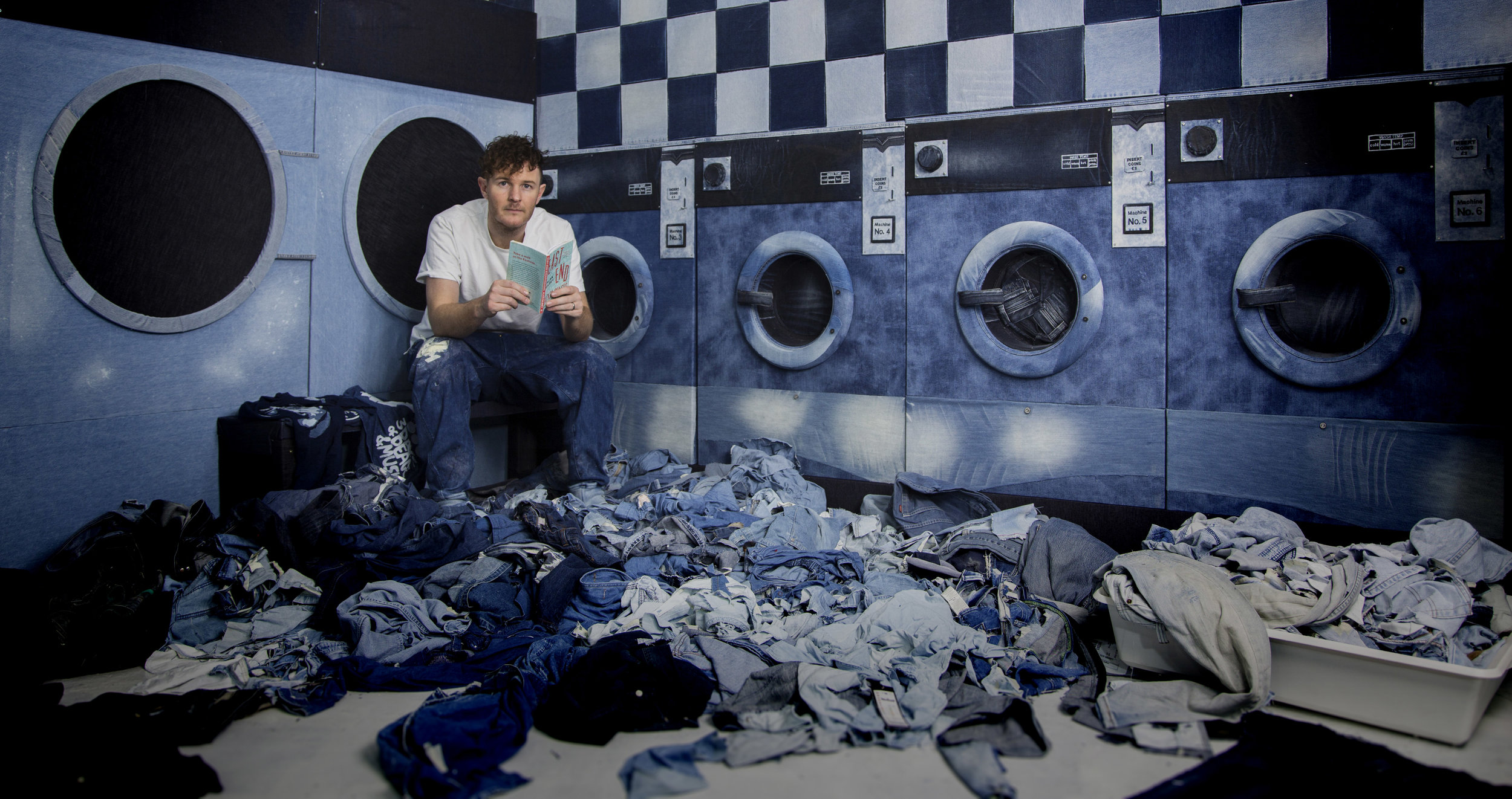   My Beautiful Launderette Installation   See for the first time in the gallery the installation complete, this is just a mock up of it. Fully life size, walk in and see. 