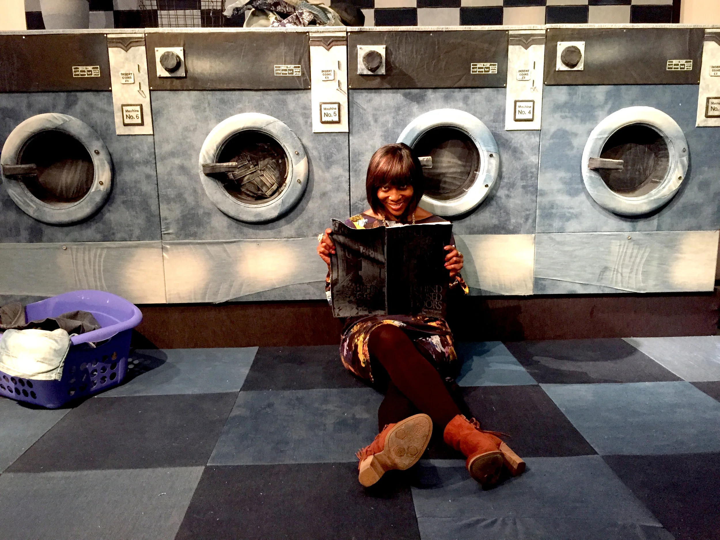 The BBC's Brenda Emmanus in My Beautiful Laundrette installation