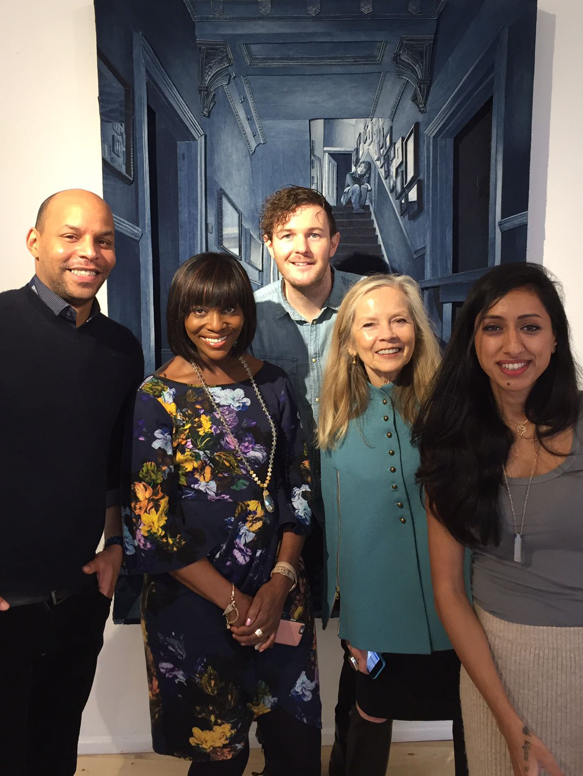 Ian with the BBC presenters and production team, Mike McKenzie, Brenda Emmanus, Jo Good and Gurpreet Sokhi.
