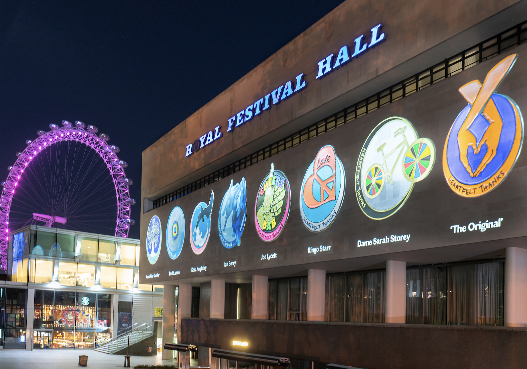  Pin Your Thanks Projection - South Bank   www.iclapfor.com  