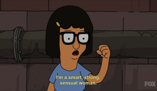 Got a Girl Crush On: Tina Belcher
Yes, we know she’s a cartoon (and unwittingly voiced by a dude), but TV hasn’t seen such an inadvertent teenage feminist since Darlene Connor .
Rookie sums it up best.