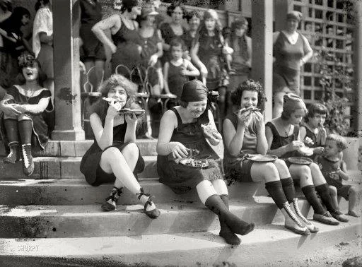 Got A Girl Crush On: These Pizza-Loving “Suffragettes”
We have far too much love for this photo/caption to ruin it with a little fact-checking. Thank you, brave women, for paving the way for what is (quite literally) every weekend of our lives.
“In 1921, early suffragettes often donned a bathing suit and ate pizza in large groups to annoy men…it was a custom at the time”
(via Cult of Aphrodite Vintaga : rookiemag : fat-grrrl-activism )