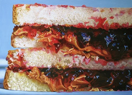 Got a Girl Crush On: The hyper-real and salacious oil paintings by Mary Ellen Johnson
(above: PB&J 1/2 (2012), oil on panel, 27.5 x 38 in.)
Sticky Bun (2011), oil on panel, 38 x 48 in.
(via pizzzatime )