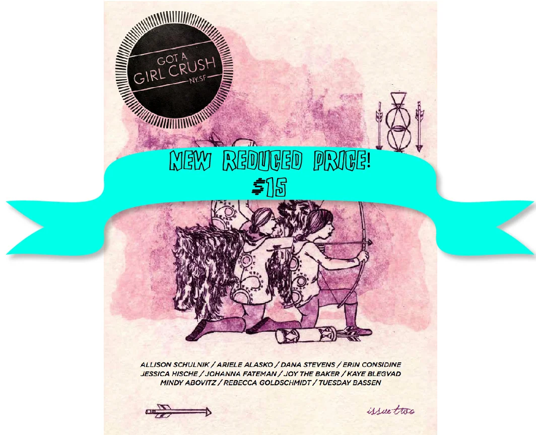 We wanted to remind y’all that we've reduced the price of Issue #2 to $15 ! That’s less than most trips to the movies and is something much more long-lasting!
Featuring the lovely ladies : Allison Schulnik • Ariele Alasko • Dana Stevens • Erin Considine • Jessica Hische • Johanna Fateman • Joy the Baker • Kaye Blegvad • Mindy Abovitz • Rebecca Goldschmidt • Tuesday Bassen // Cover Illustration by Caroline Hwang // Designed by K. Nicole Murtagh // Edited by Meg Wachter & Andrea Cheng
Print Version: Limited run of 400. 8.5” x 11”, 52 pages, full color, saddle-stitched. Availble for purchase here .