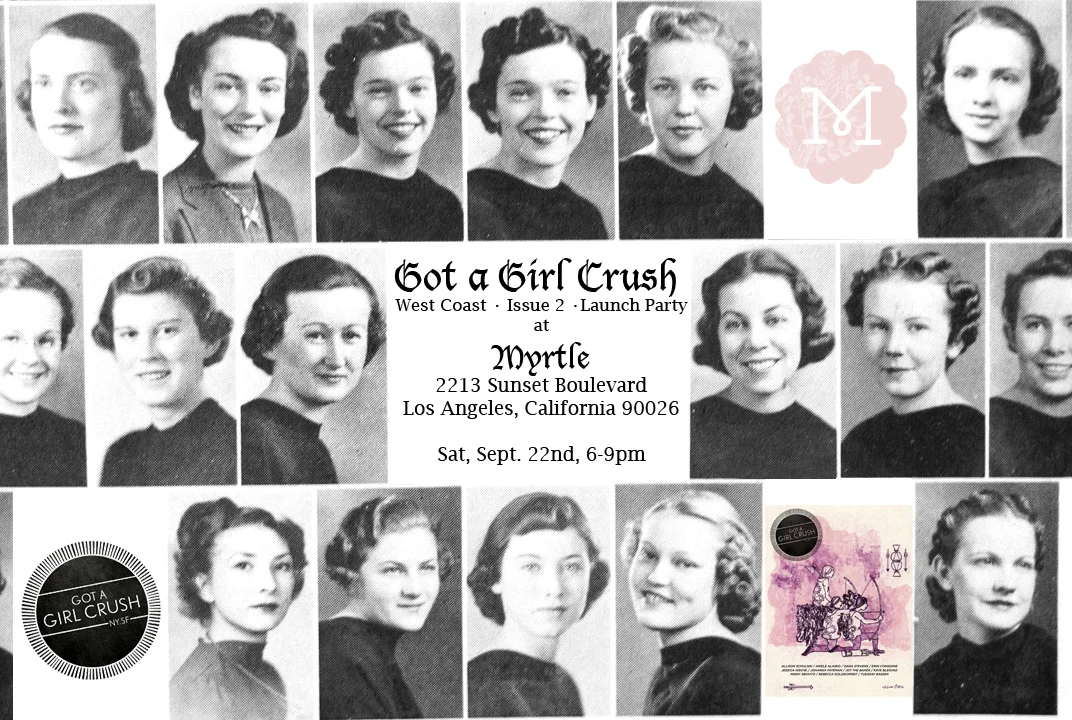 REMINDER!
We’re teaming up with Myrtle in Los Angeles for our West Coast launch party on THIS Saturday, September 22nd . Our good friends Deano’s Deli will also be parked out front (their roast beef with fried green tomato is da bidness).
Come hang out, drink, shop, and eat sandwiches with us!