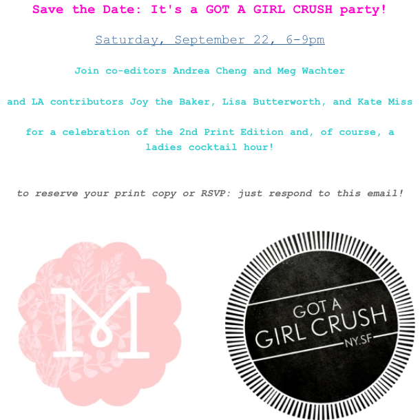 Hey LA folks! We’re doing it up West coast mag release party, too!
Saturday, September 22, 6-9pm at Myrtle in Echo Park! Booze, food, and copies of the mag will be for sale.
View Larger Map
RSVP to shopmyrtle@gmail.com !