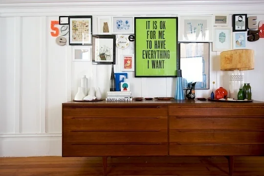Got a girl crush on: Lisa Congdon
Came across this fabulous house tour from Apartment Therapy of Lisa Congdon ’s SF home on For Me For You today. I’ve been a fan of Lisa’s work for quite some time now, both for her fantastic mixed media art as well as the design shop/art gallery she runs called Rare Device (a Mission Distrcit staple).
If the store is any indication of her personal style, then it’s no wonder Lisa’s home is equally as tasteful. Every nook and cranny is like it’s own mini-gallery. She even makes toilet paper look like it belongs in the MoMA! A collector of sorts, she has several treasure troves of various globes, pirate ships, vintage photographs, small plastic moose, and succulents.
Click through to view the rest of the photo tour. But warning: it’ll make your current living quarters seem like a vacuous shithole.
(via Apartment Therapy )