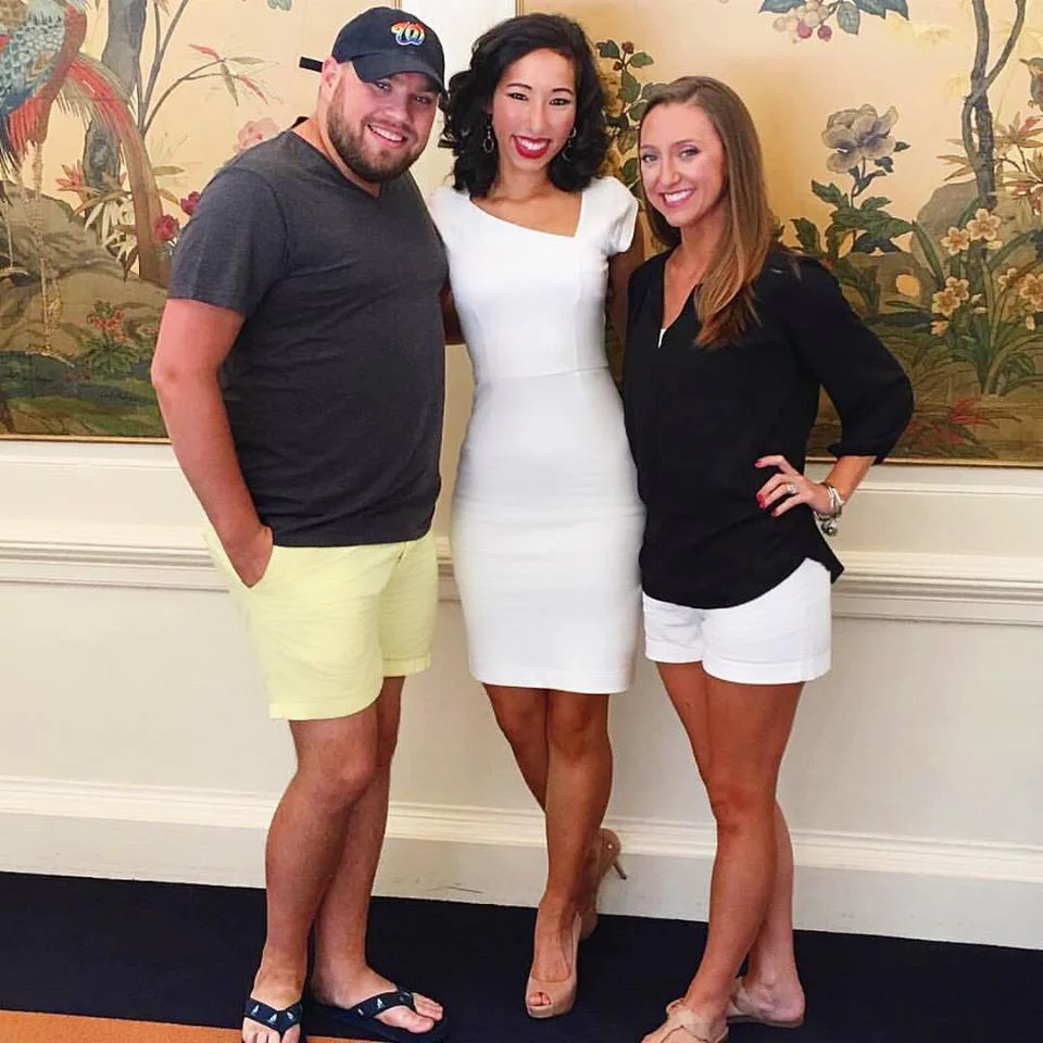 With my pageant directors, Jacob and Emily, after my Miss Virginia competition interview.