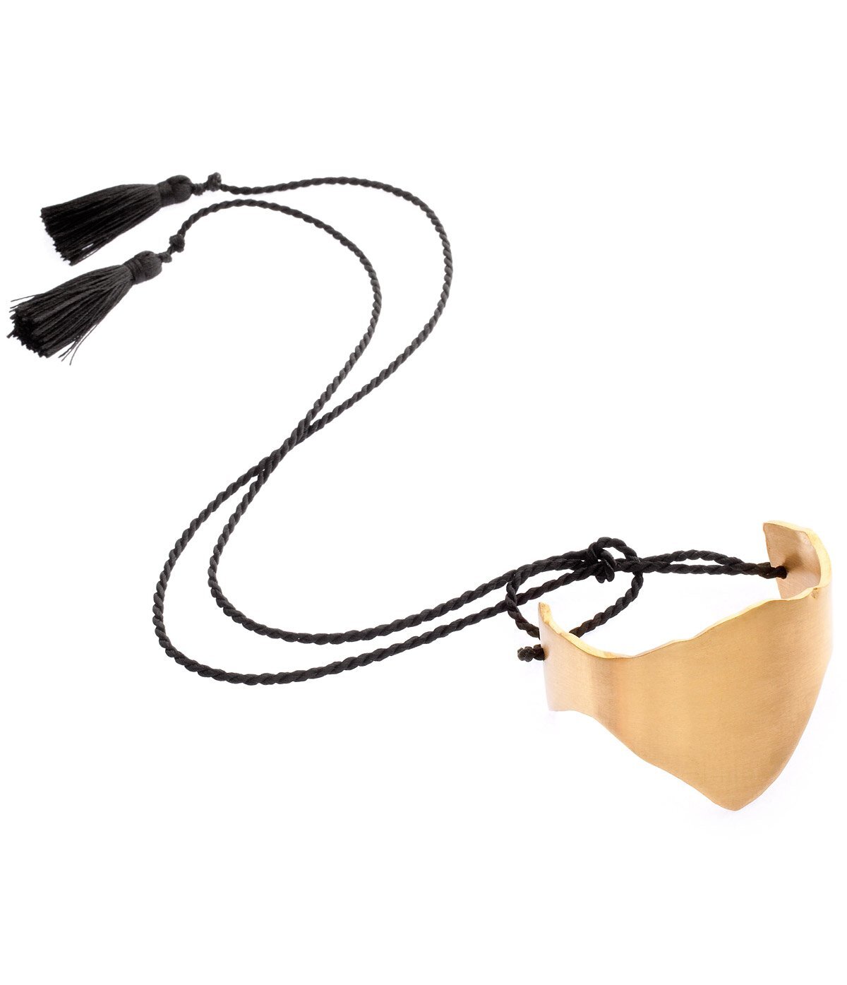 Tassel Cuff in hand-lacquered recycled bronze from GINA MELOSI's //brokenPROMISES// collection