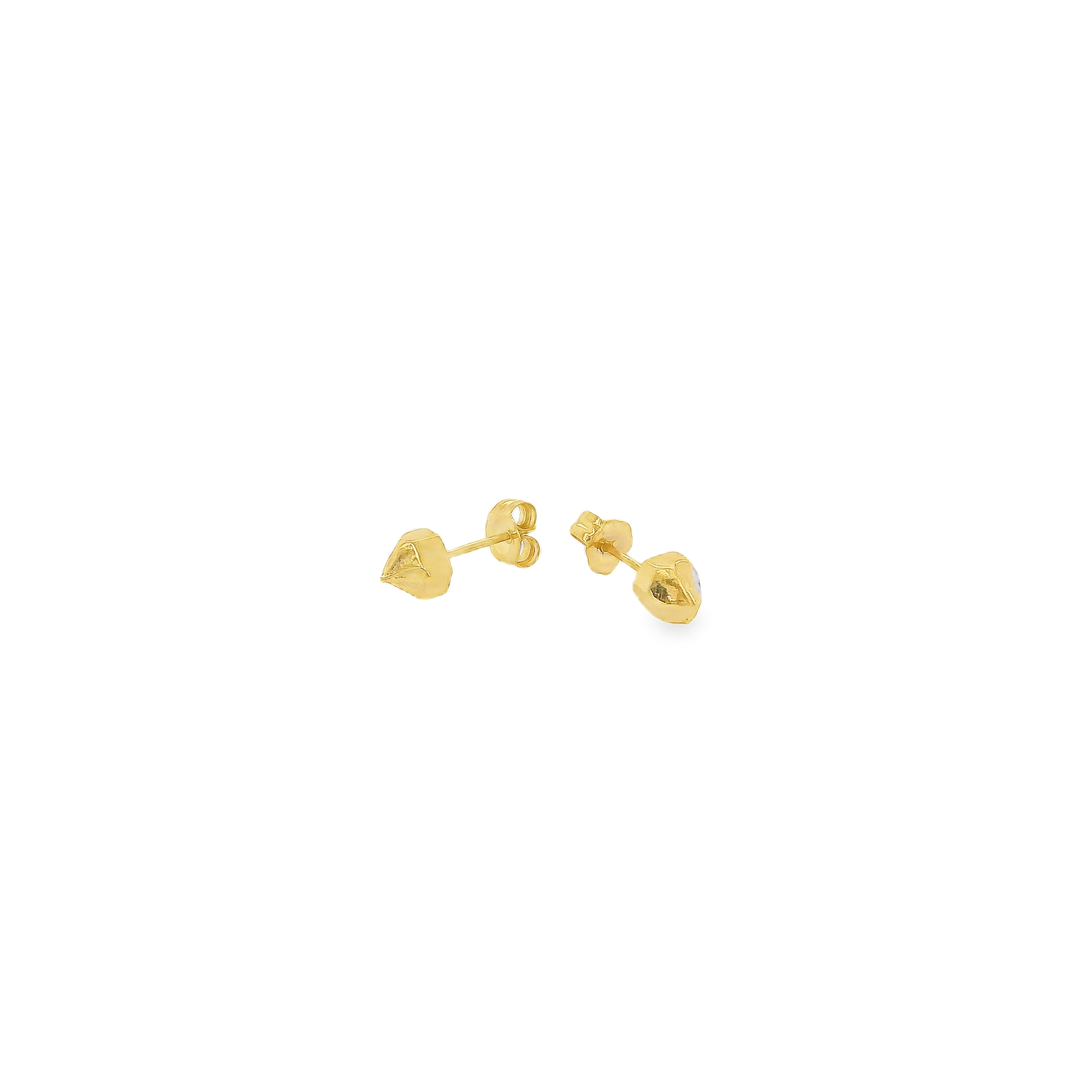 'Herkimer' Studs in gold