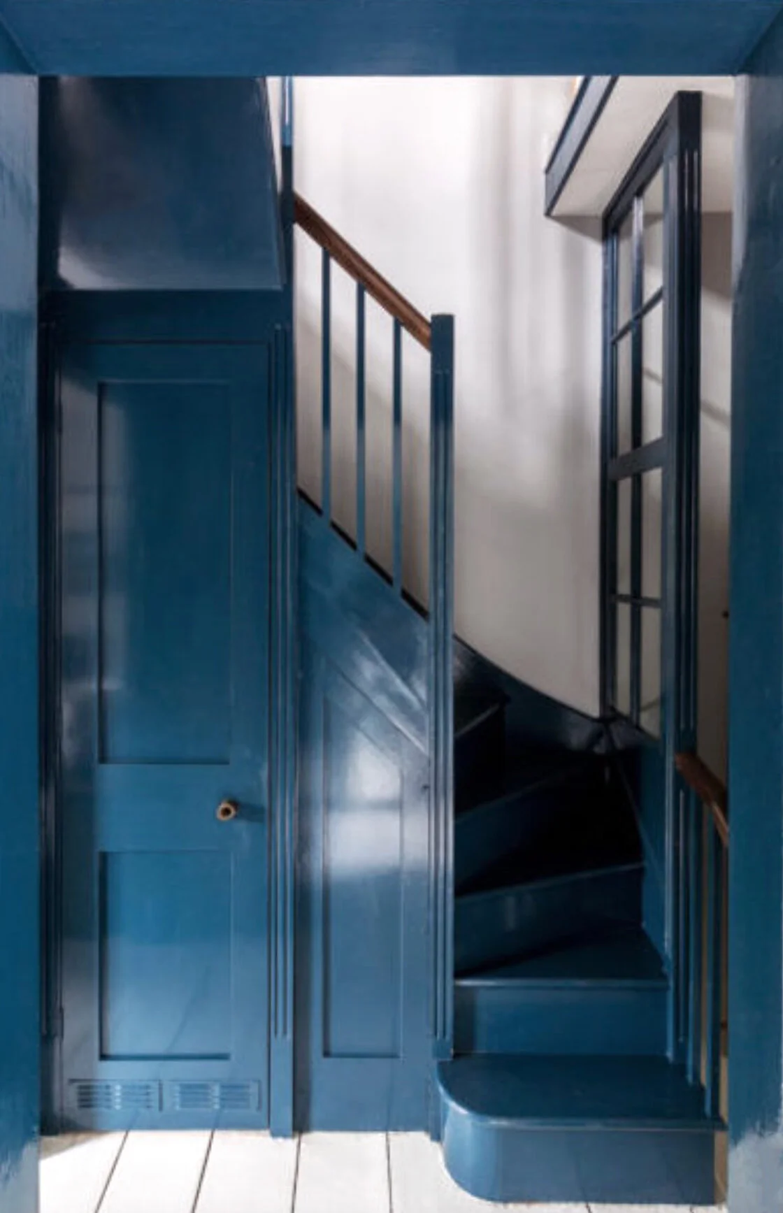 All Blue Stairs, photo via SF girl