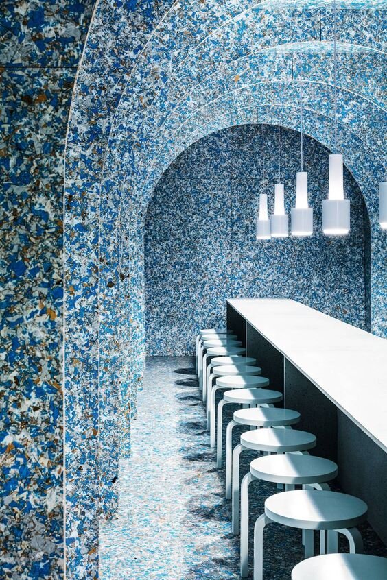 Blue Terrazzo Restaurant, photo via Conde Nast Traveller