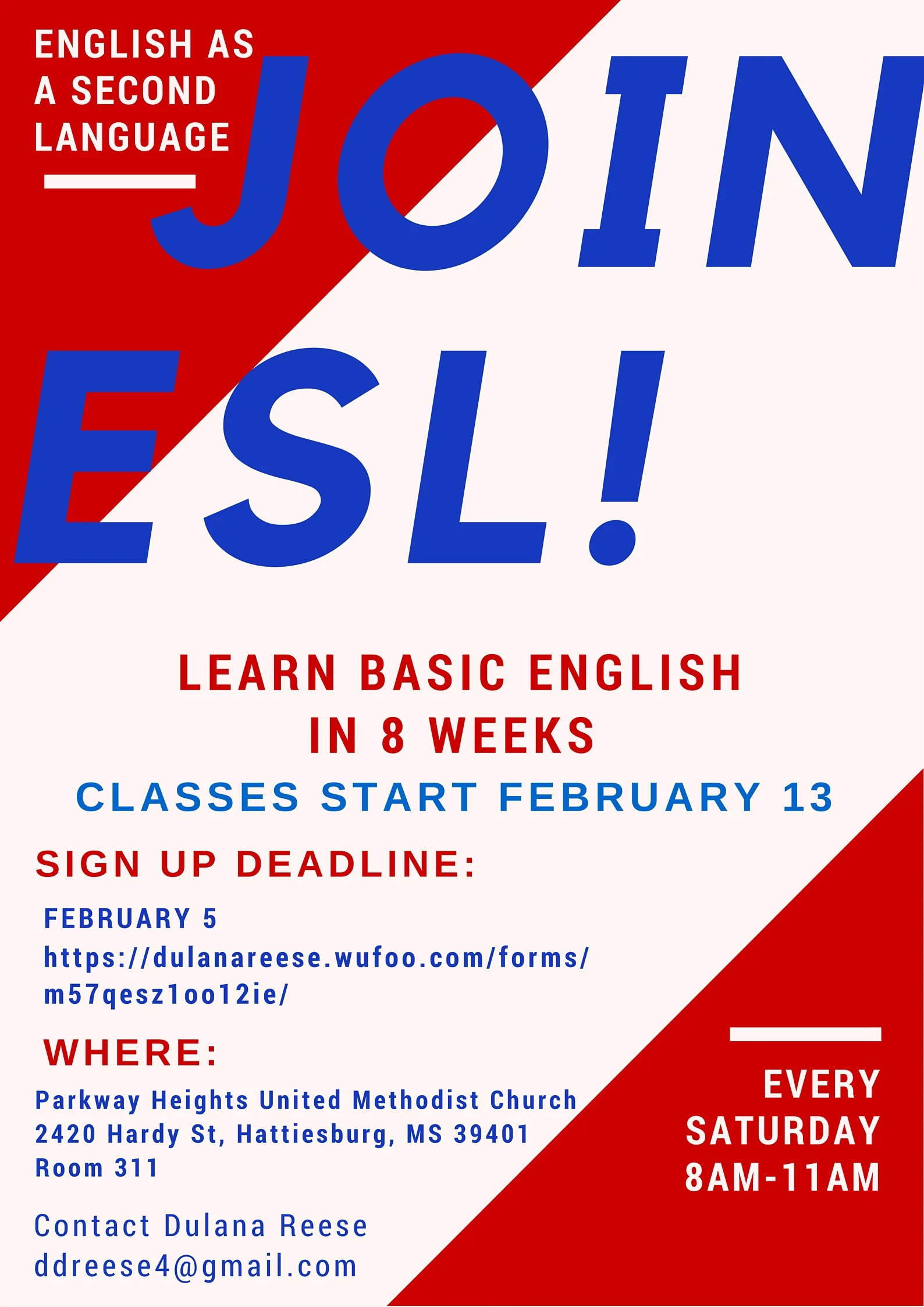 Learn English as a second language (Copy)