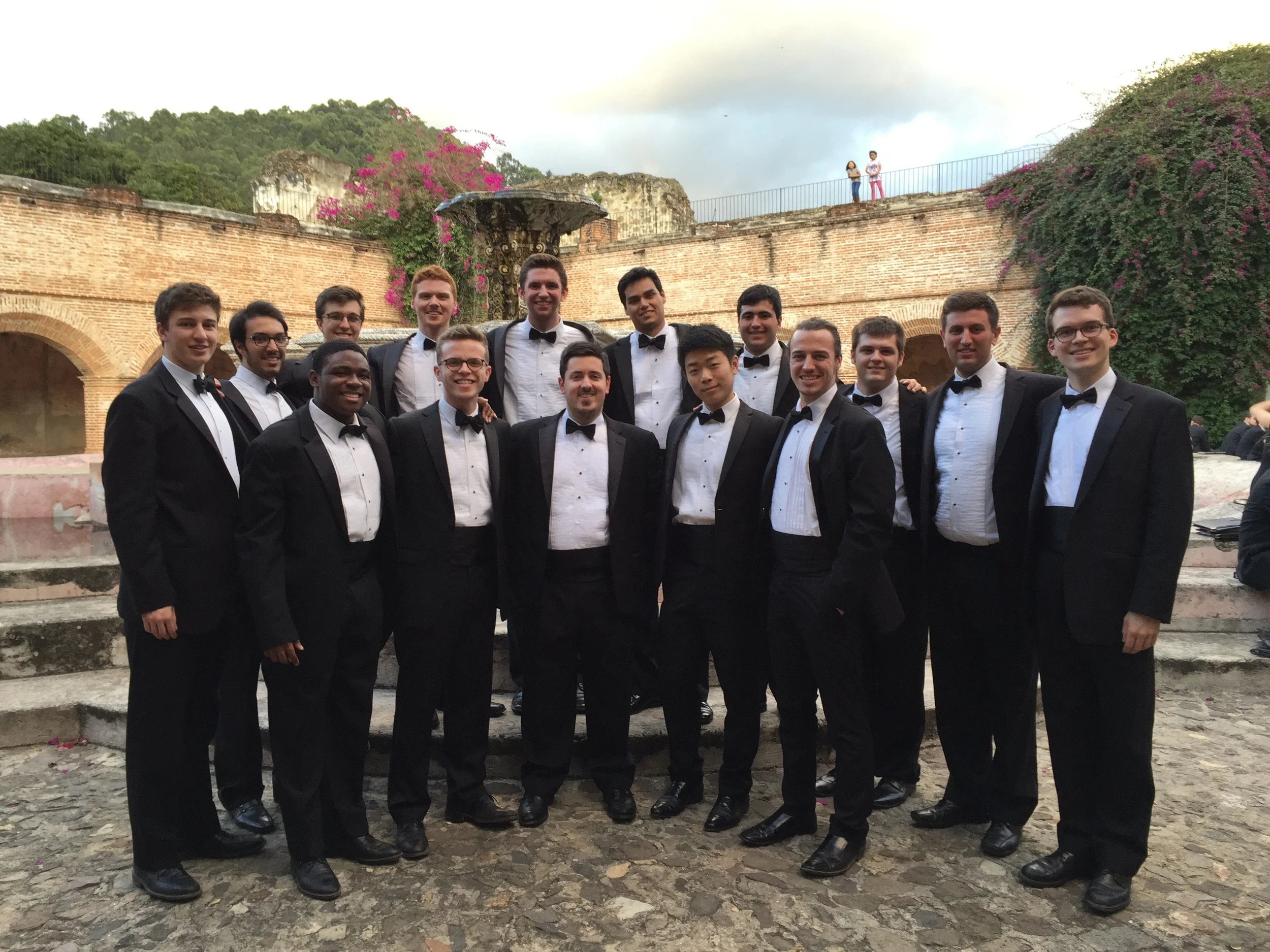 The group at Iglesia de La Merced in Antigua, Guatemala.