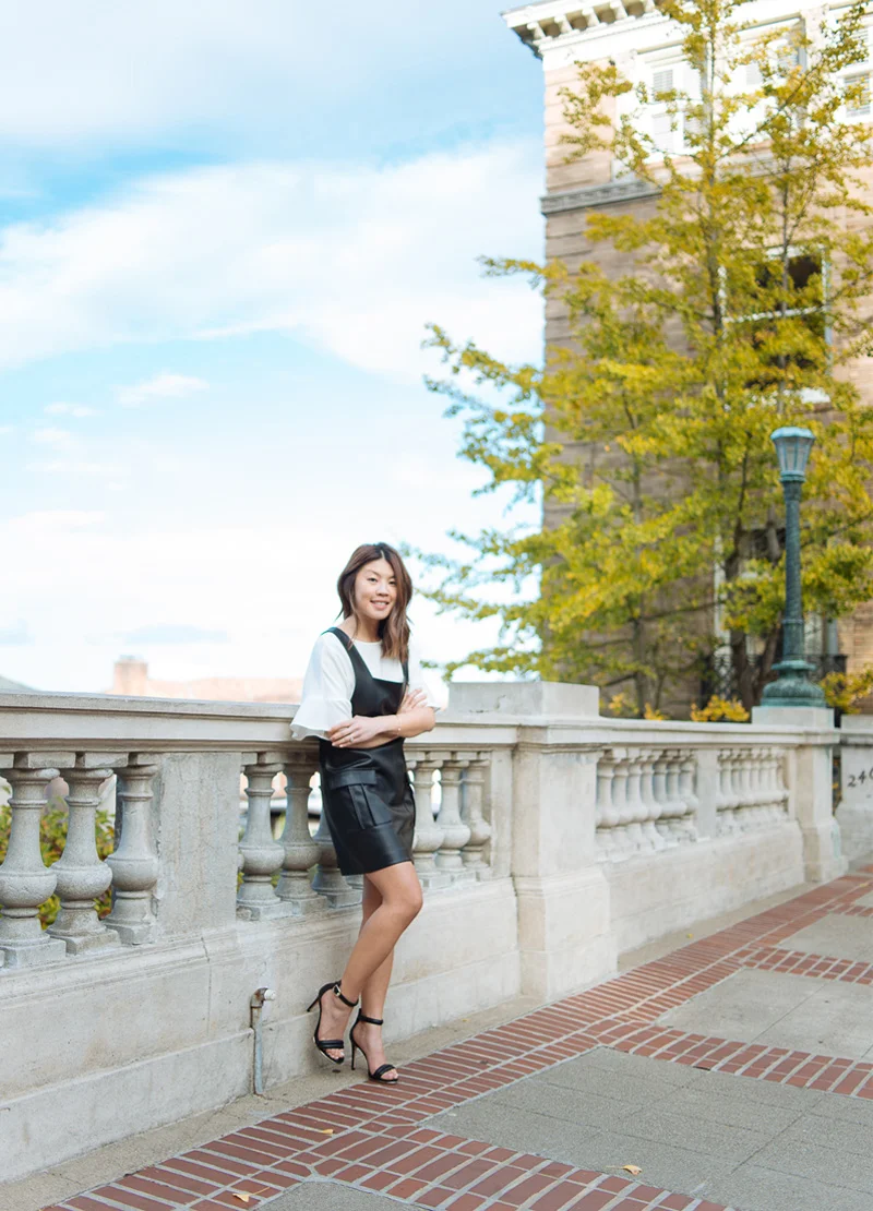 RUFFLE SLEEVES AND OVERALLS