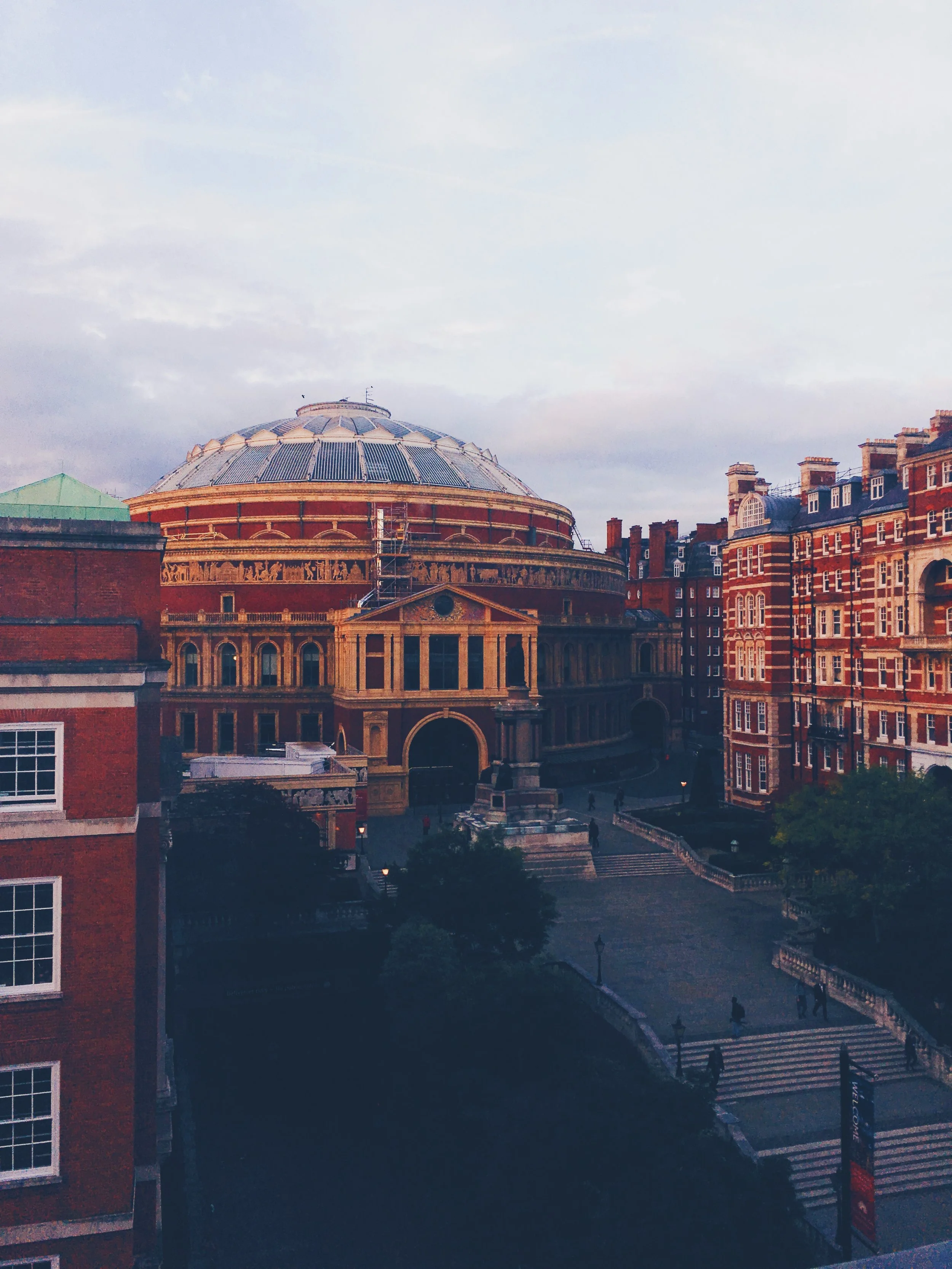 It's in a pretty great part of town too; just look at the view out the window of the composition studio!! that's Royal Albert Hall btw