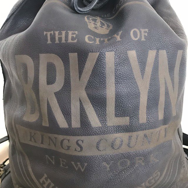 BRKLYN Emblem Laser Engraved Leather Backpack in Cognac — Hudson & Kings
