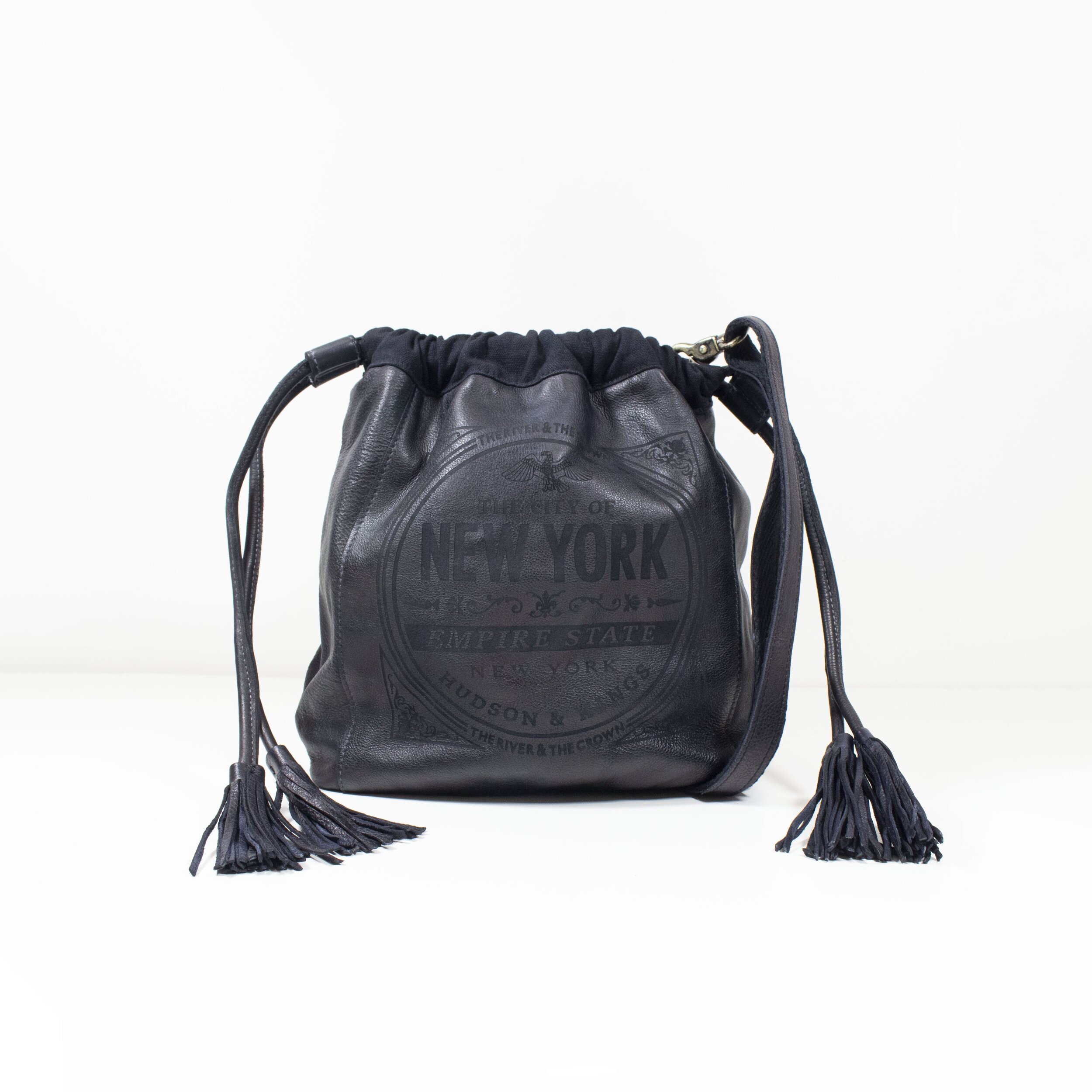 black tote crossbody bag