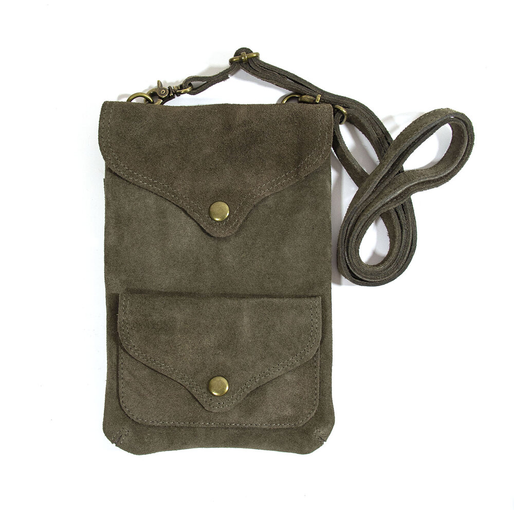 Noho Crossbody Bag in Suede — Hudson & Kings