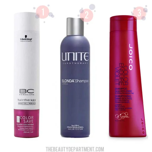 There are different types of violet/purple shampoos, but these three would be my favorite.