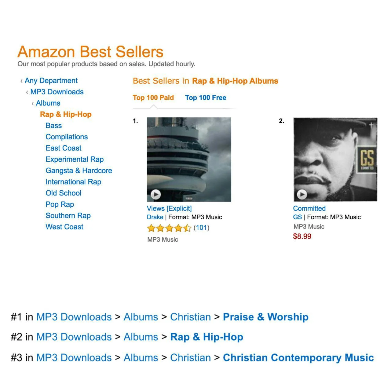 Gs S Committed Album Reaches 2 On Hip Hop Chart The Food Audio